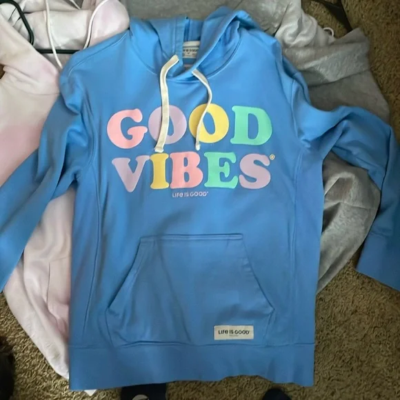 Life is good good vibes hoody - Picture 1 of 3